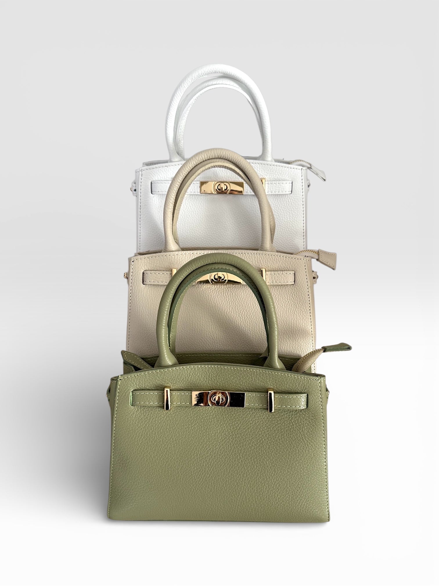Sac à bandoulière en cuir fabriqué en Italie - Fiorella