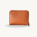 Porte-monnaie orange en cuir fabriqué en Italie - Fiorella