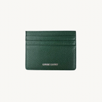 Porte-cartes vert en cuir made in Italy - Fiorella