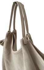 Sac cabas ivoire en daim made in Italy - Fiorella