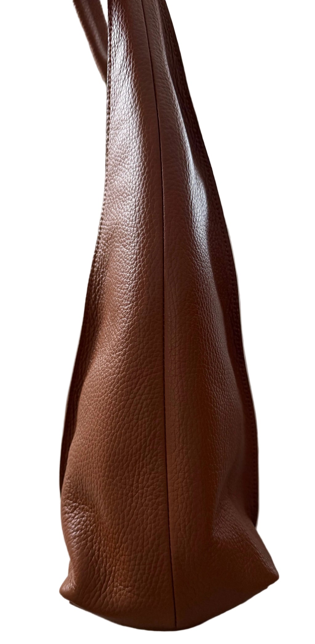 Sac hobo camel en cuir fabriqué en Italie - Fiorella