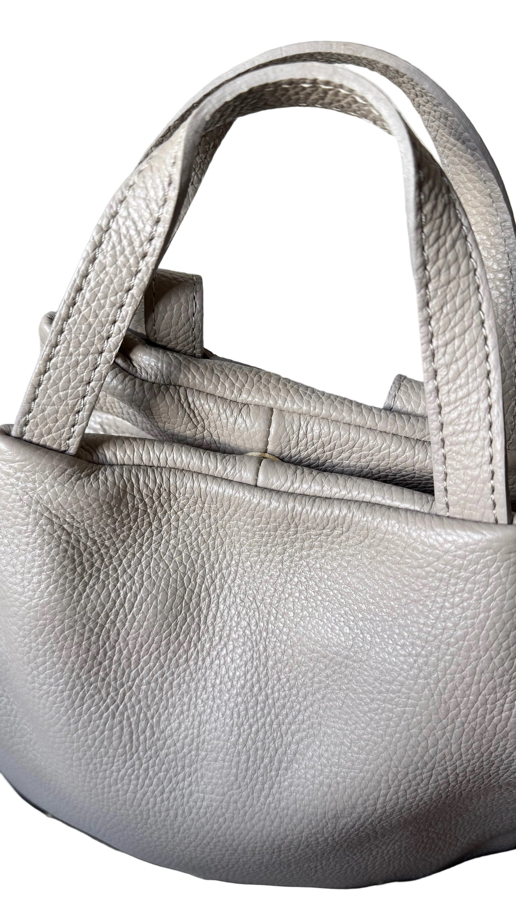 Sac à dos taupe en cuir pour femme made in italy