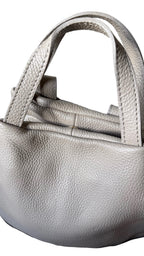 Sac à dos taupe en cuir pour femme made in italy