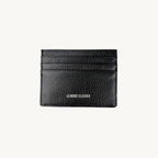 Porte-cartes noir en cuir made in Italy - Fiorella