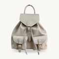 Sac à dos crème en cuir pour femme made in italy - Fiorella