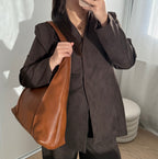 Sac hobo camel en cuir fabriqué en Italie - Fiorella