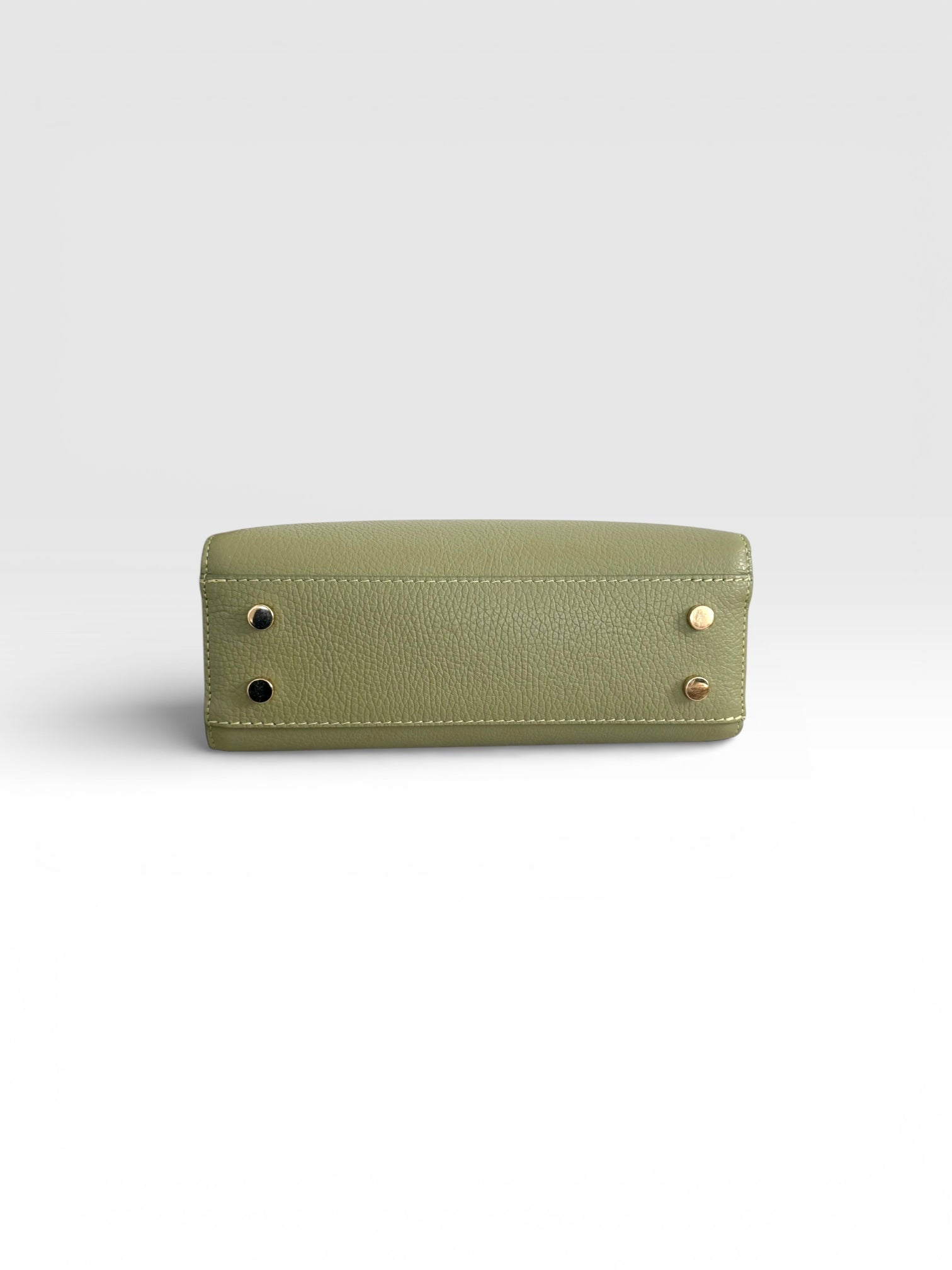 Sac à bandoulière vert sauge en cuir fabriqué en Italie - Fiorella