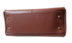 Sac à main marron en cuir fabriqué en Italie - Fiorella