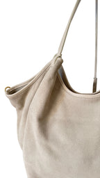 Sac cabas ivoire en daim made in Italy - Fiorella