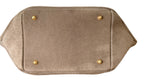 Sac à main taupe en daim made in Italy - Fiorella