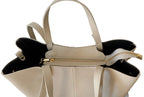 sac cabas ivoire double anses en cuir made in italy - Fiorella