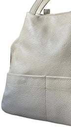 Sac à dos taupe en cuir pour femme made in italy