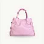 Sac à bandoulière rose en cuir fabriqué en Italie - Fiorella