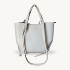 sac cabas ivoire double anses en cuir made in italy - Fiorella
