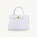 Sac à bandoulière blanc en cuir fabriqué en Italie - Fiorella