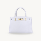 Sac à bandoulière blanc en cuir fabriqué en Italie - Fiorella