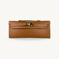 Pochette camel en cuir pour femme made in italy - Fiorella
