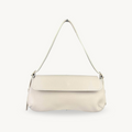 Sac baguette beige en cuir fabriqué en Italie - Fiorella