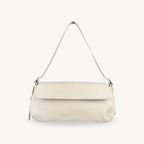 Sac baguette beige en cuir fabriqué en Italie - Fiorella
