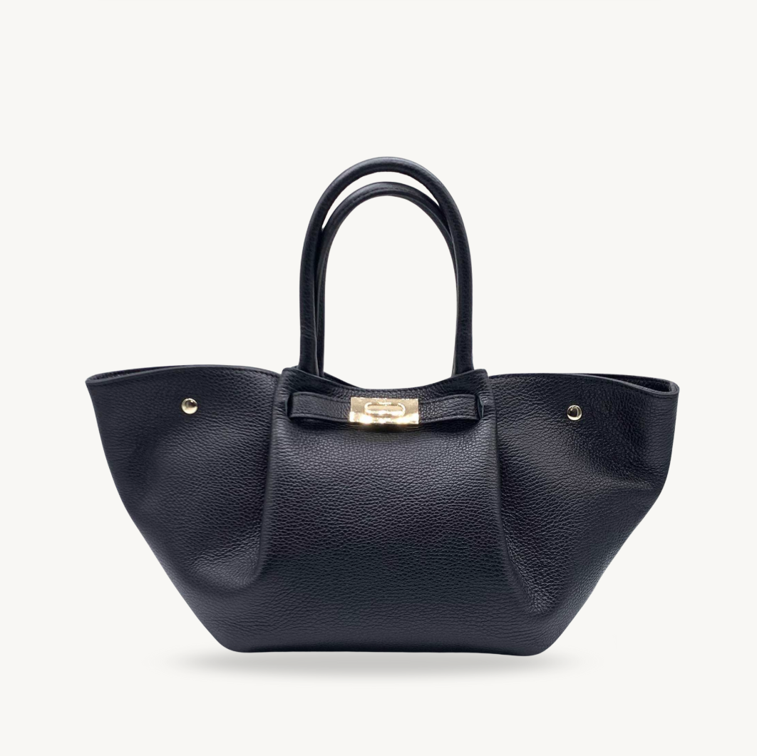 Sac à main noir made in Italy - Fiorella