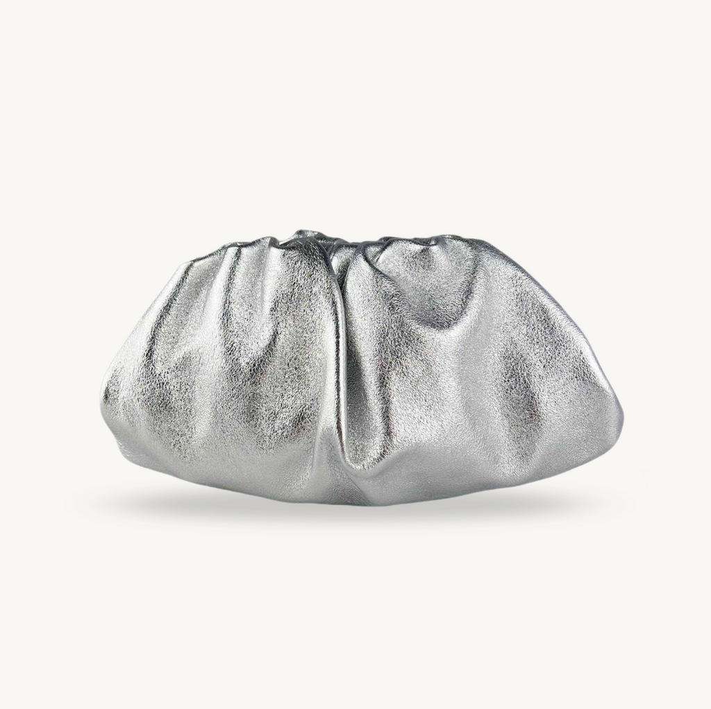 Pochette argentée femme made in italy - Fiorella
