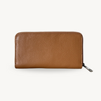 Portefeuille camel en cuir made in Italy - Fiorella
