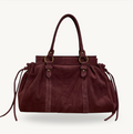 Sac a main en daim bordeaux ALAIA made in italy Fiorella