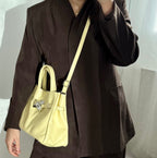 Sac à bandoulière jaune en cuir fabriqué en Italie - Fiorella
