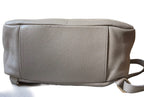 Sac à dos taupe en cuir pour femme made in italy