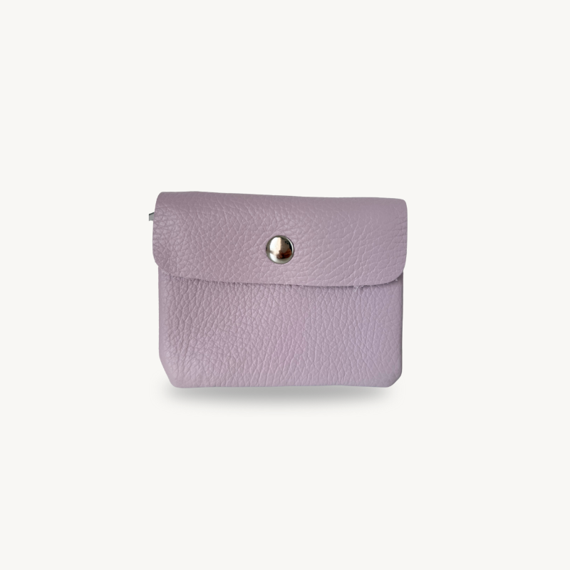 Porte-monnaie Lila en cuir fabriqué en Italie 