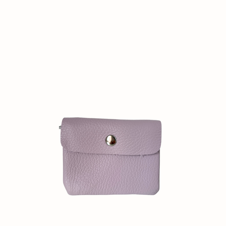 Porte-monnaie en cuir, minimaliste et compact - Made in Italy
