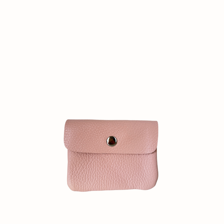 Porte-monnaie en cuir, minimaliste et compact - Made in Italy