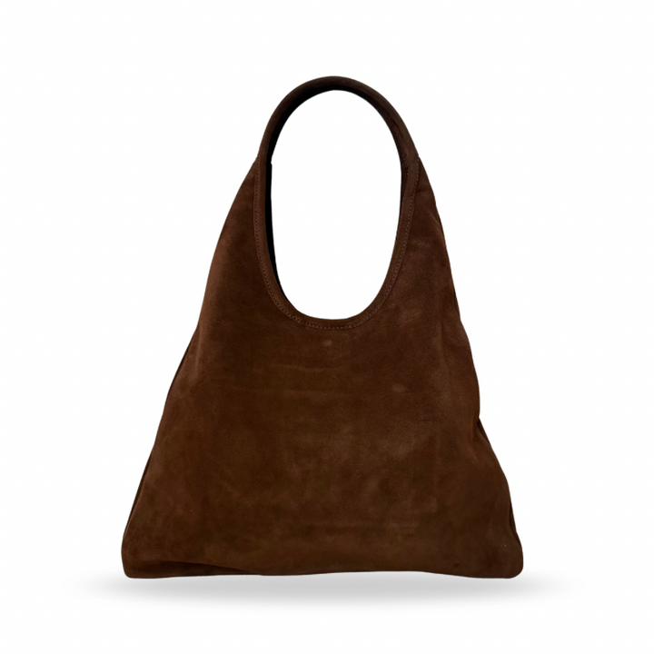Sac à main femme en cuir suède camel made in Italy