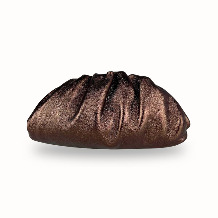 pochette femme en cuir marron made in Italy