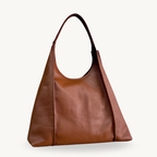Sac hobo camel en cuir fabriqué en Italie - Fiorella