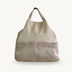 sac à dos taupe en cuir femme made in italy