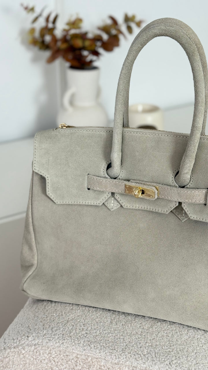 sac a main ivoire en cuir made in Italy